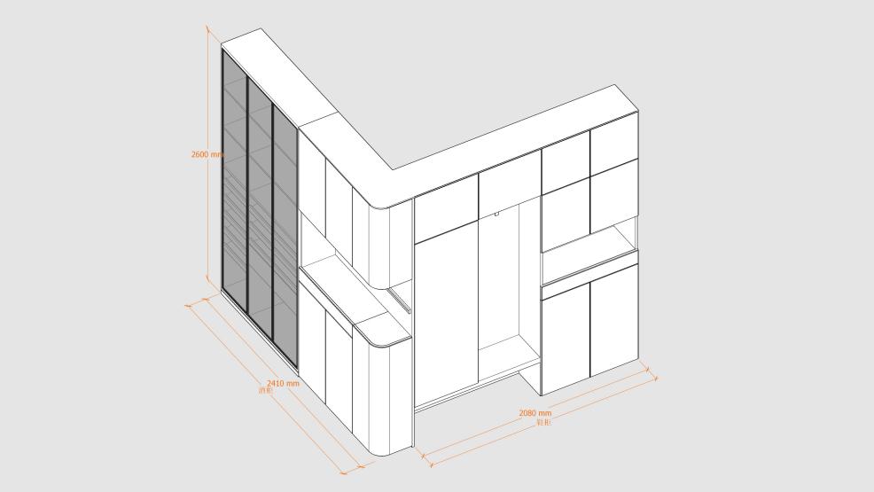 装修锦囊分享极简鞋柜酒柜一体设计方案快来抄作业半岛官网(图2)